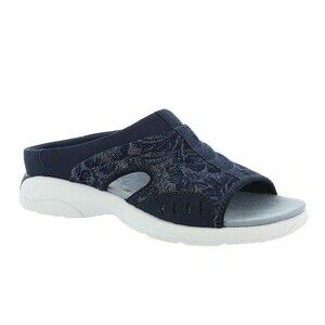 Easy Spirit Womens 6.5 WW Ombre Denim Traveltime Slip On Sandals PREOWNED SL1